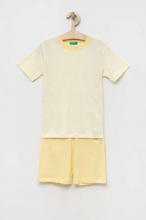 Детская шерстяная пижама United Colors of Benetton, желтый Benetton