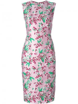 Платье Bevan Jonathan Saunders. Цвет: розовый и фиолетовый