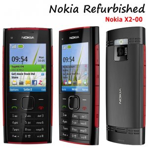 Восстановленный сотовый телефон на базе Android Мобильные телефоны X2-00, 48 МБ ПЗУ, 64 ОЗУ, одна SIM-карта, смартфон 860 мАч, 5 МП, 2,2 дюйма Nokia