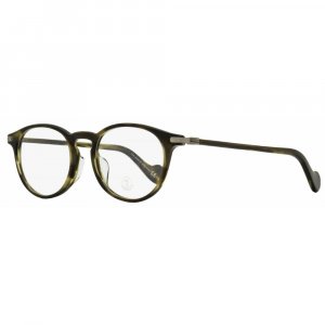 Овальные очки унисекс ML5044F 052 Зеленые Гавана 51 мм Moncler