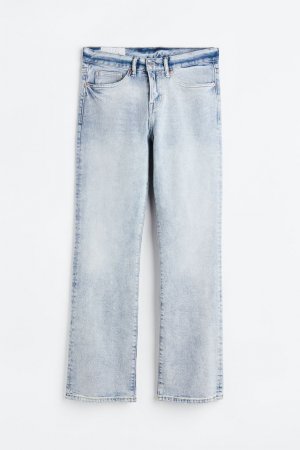 Узкие расклешенные джинсы , светло-голубой деним H&M