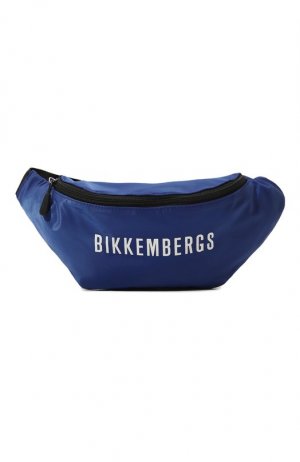 Текстильная поясная сумка Dirk Bikkembergs. Цвет: синий