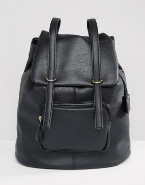 Рюкзак с карманом спереди Glamorous. Цвет: черный