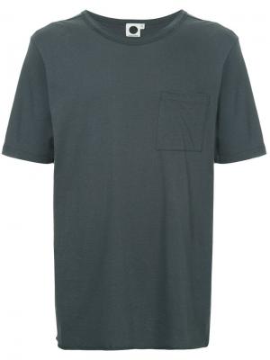 Классическая футболка с карманом Bassike. Цвет: синий