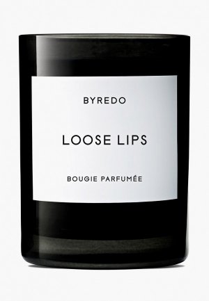 Свеча ароматическая Byredo LOOSE LIPS Fragranced Candle, 240 g. Цвет: черный