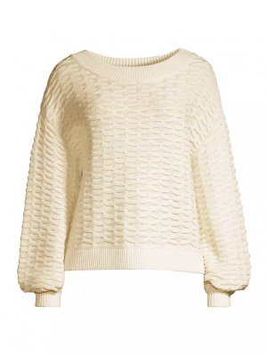 Текстурированный свитер Sonora Carina , белый Sancia