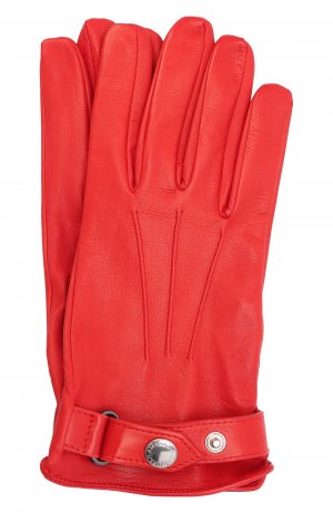 Кожаные перчатки Alexander McQueen. Цвет: красный