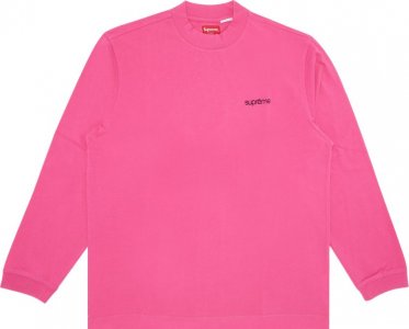 Лонгслив Mock Neck Long-Sleeve Top 'Bright Pink', розовый Supreme