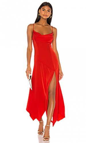 Вечернее платье teodora NBD. Цвет: красный