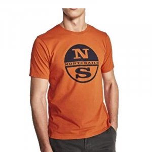 Футболка с графическим логотипом оранжевая North Sails