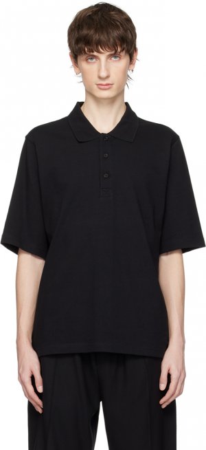 Черная рубашка-поло свободного кроя Filippa K