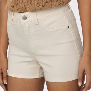 Женские узкие шорты с простыми пуговицами и задними карманами высокой талией JDY