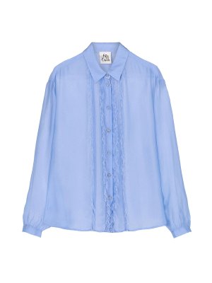 Ванильная шифоновая рубашка Attic And Barn, голубой Barn