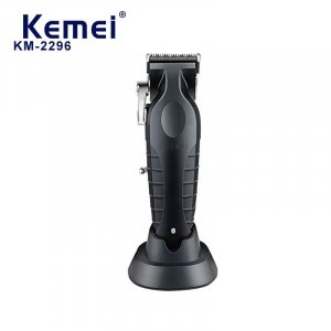 KM-2296 2500 мАч с литиевой батареей, регулируемая профессиональная машинка для стрижки волос зарядкой через USB, электрический триммер, перезаряжаемая машина Kemei