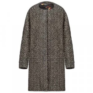 Пальто , силуэт прямой, средней длины, размер 50, серый Nuovo Borgo. Цвет: серый