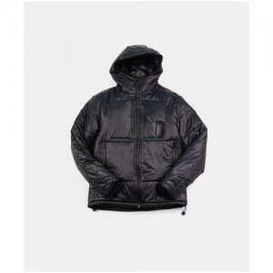 Куртка , демисезон/зима, силуэт свободный, размер L, черный Letasca. Цвет: черный