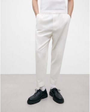 Мужские брюки-джоггеры с эластичной резинкой на талии и однотонным принтом Adolfo Dominguez