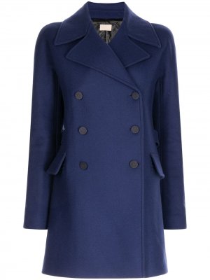 2010s double-breasted wool coat Alaïa Pre-Owned. Цвет: синий