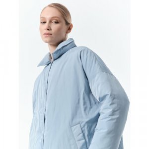 Ветровка Утепленная куртка оверсайз, размер M, голубой Calista. Цвет: голубой