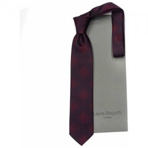 Синий галстук с красными узорами 829846 Laura Biagiotti