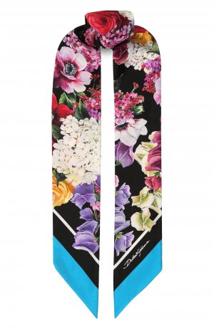 Шелковый шарф-бандо Dolce & Gabbana. Цвет: разноцветный
