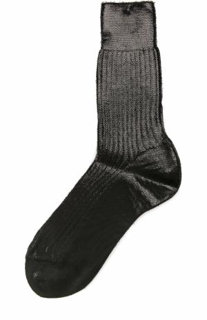 Шерстяные носки Ann Demeulemeester. Цвет: черный