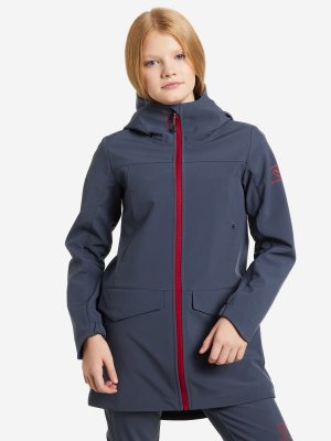 Куртка софтшелл для девочек , Серый, размер 158 Northland. Цвет: серый
