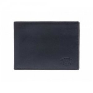 Бумажник KD1121-01, фактура гладкая, черный KLONDIKE 1896. Цвет: черный