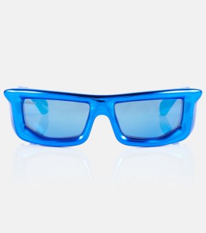 Солнцезащитные очки в прямоугольной оправе из вулканита , белый Off-White