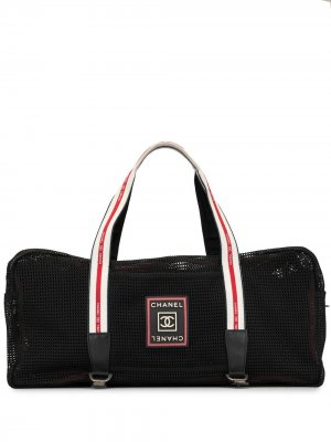 Дорожная сумка Sports Line Chanel Pre-Owned. Цвет: черный