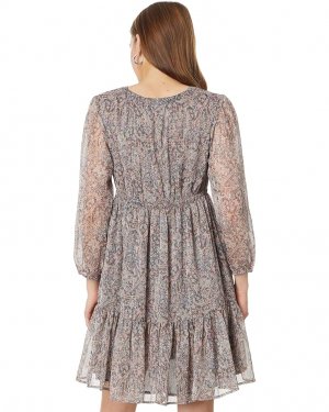 Платье Printed Chiffon Mini Dress, цвет Misty Rose Paisley Lucky Brand