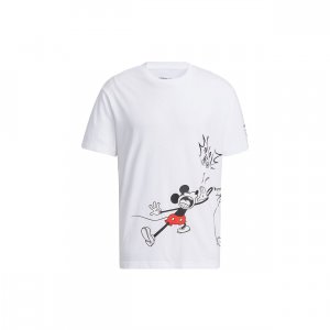 Neo X Disney Cartoon Print Sports Short-Sleeve T-Shirt Men Tops White HF0451 Adidas