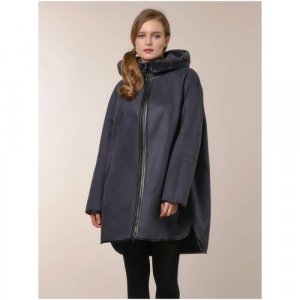 Пальто , размер 72, серый Cascatto. Цвет: серый/темно-серый