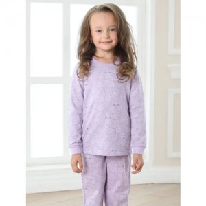 Пижама , размер 110/116, фиолетовый Белый Слон. Цвет: фиолетовый