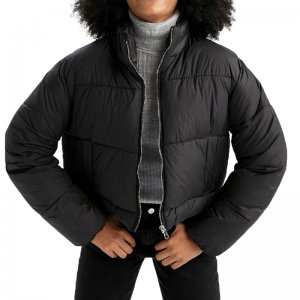 Куртка утепленная Cropped fit, черный DeFacto