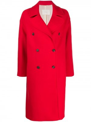Двубортное пальто Tela. Цвет: красный
