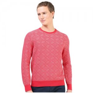 Пуловер мужской красный с круглым вырезом Marvelis, хлопок 100%, размер L, арт. 63131505 MARVELIS. Цвет: красный