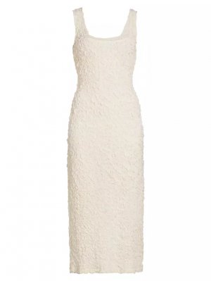 Текстурированное платье миди без рукавов Sloan , цвет cream Mara Hoffman