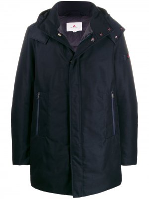 Утепленное пальто Peuterey. Цвет: черный