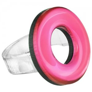 Кольцо , размер 16, фуксия, розовый MONOLAMA. Цвет: розовый/фуксия