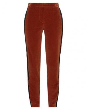Повседневные брюки AU JOUR LE. Цвет: ржаво-коричневый