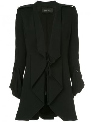 Расклешенный пиджак свободного кроя Kitx. Цвет: черный
