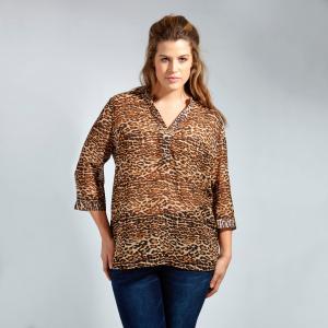 Блузка KOKO BY. Цвет: леопардовый рисунок