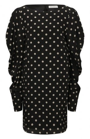 Шелковое платье Nina Ricci. Цвет: чёрно-белый
