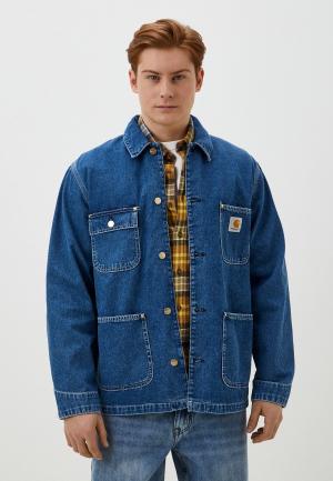 Куртка джинсовая Carhartt WIP OG Chore. Цвет: синий