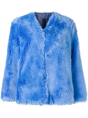Пиджак в стиле оверсайз Sara Lanzi. Цвет: синий