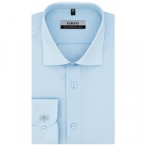Рубашка , размер 174-184/45, голубой GREG. Цвет: голубой