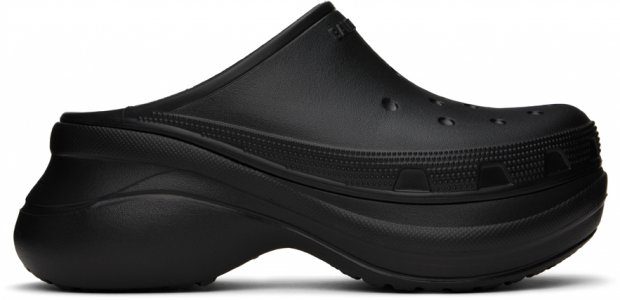 Черные мюли Crocs Edition Balenciaga