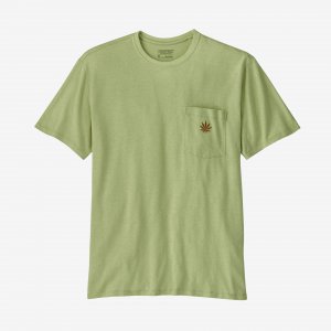 Мужская футболка с рабочим карманом , цвет Hemp Leaf: Friend Green Patagonia