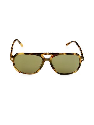Прямоугольные солнцезащитные очки 58MM Tod'S, цвет Havana Tod's